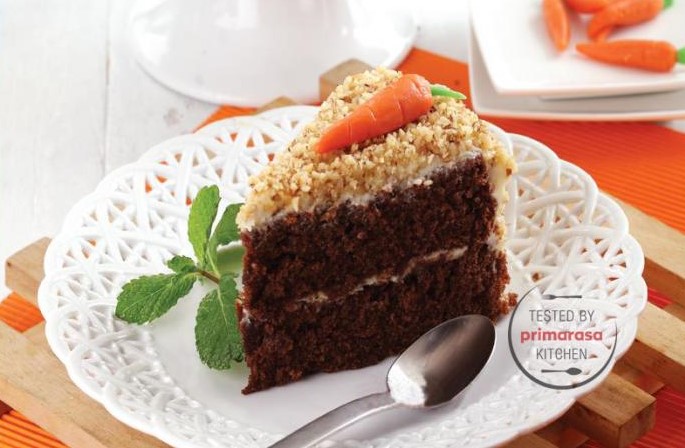Resep Primarasa: Dark Chocolate Carrot Cake